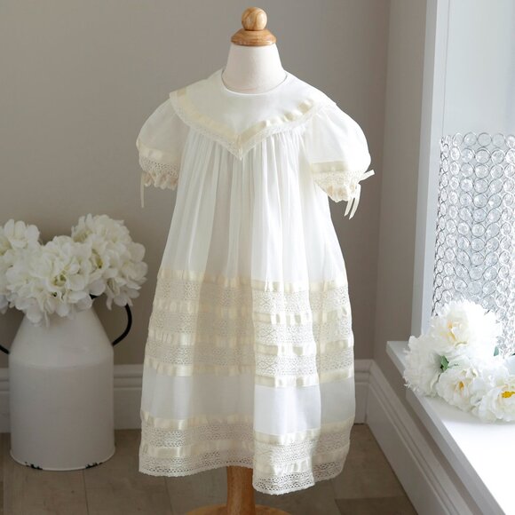 Strasburg Savannah Lace Dress Ivory Flower Girl size 4 Special Occasion NWT